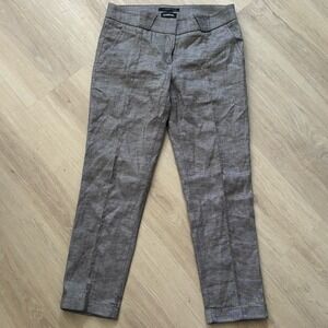 Bebe Brown Plaid Pants pants  Medium Size 6 Fabric From ‎ Italy